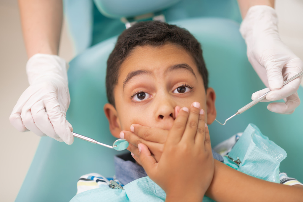 Child scared of dentist